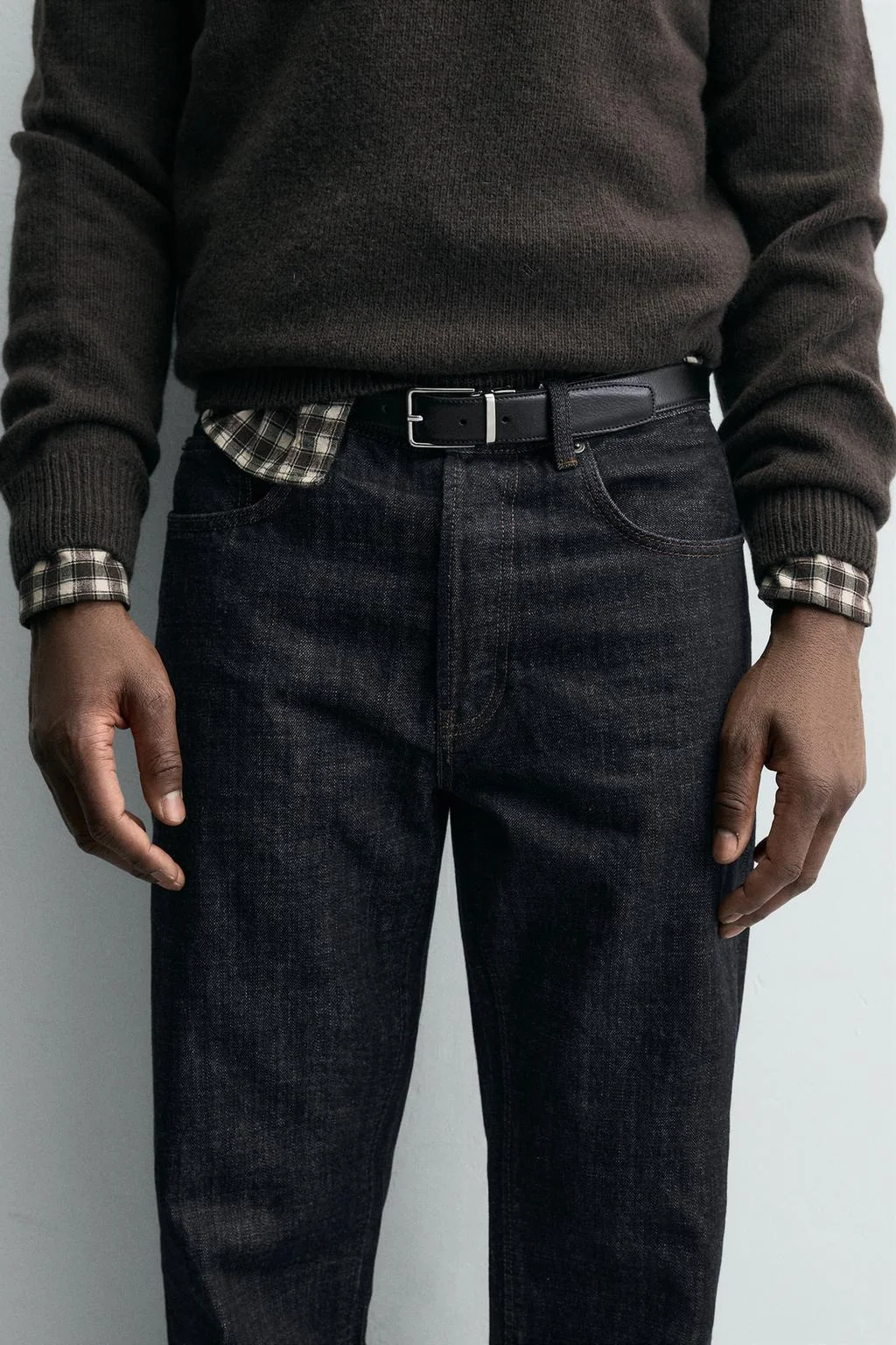 Кожаный пояс двусторонний — Ремни