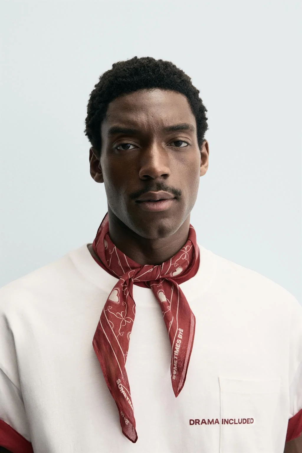 Бандана с принтом сердечек — Банданы