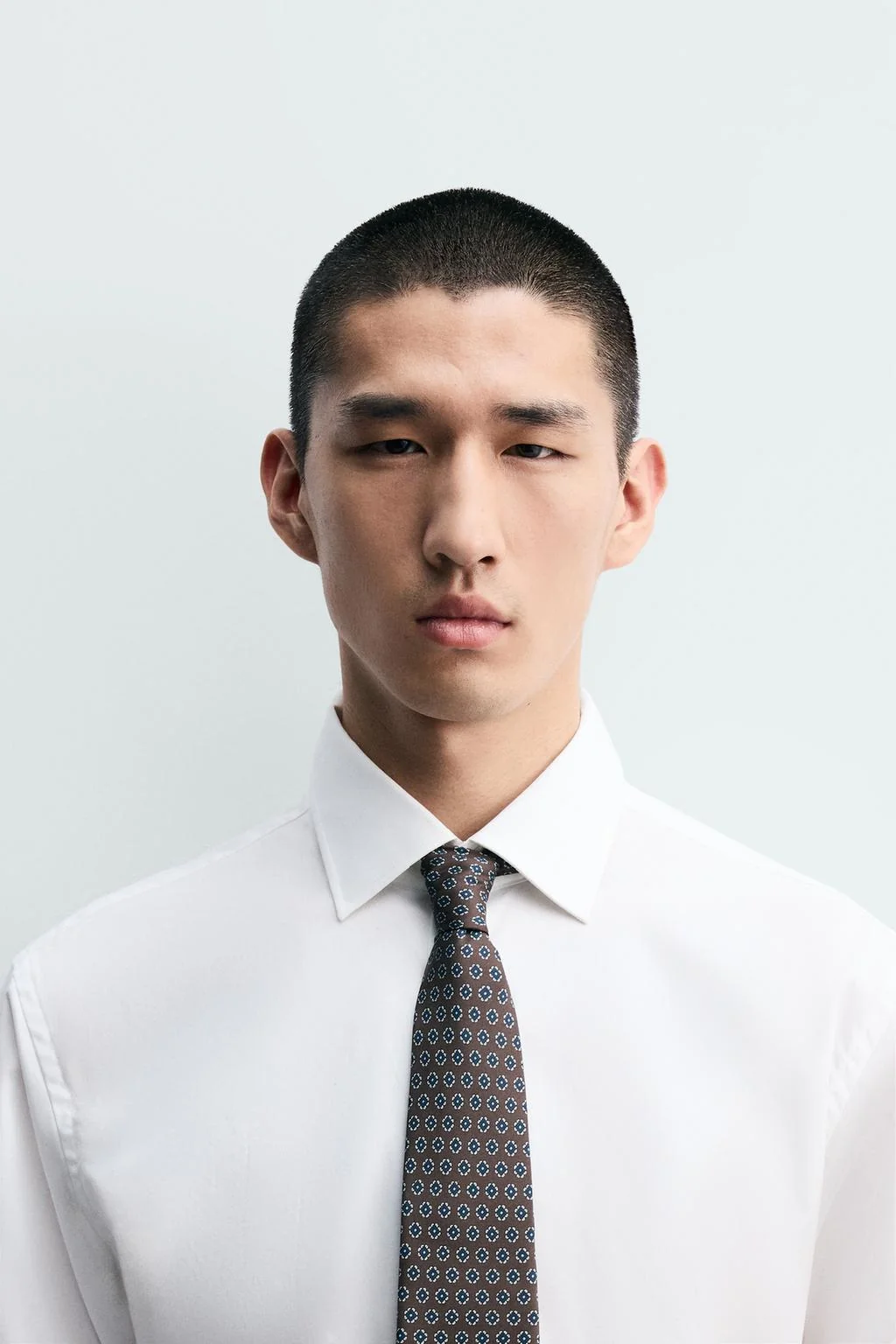 Геометрический галстук жаккард 100% шёлк