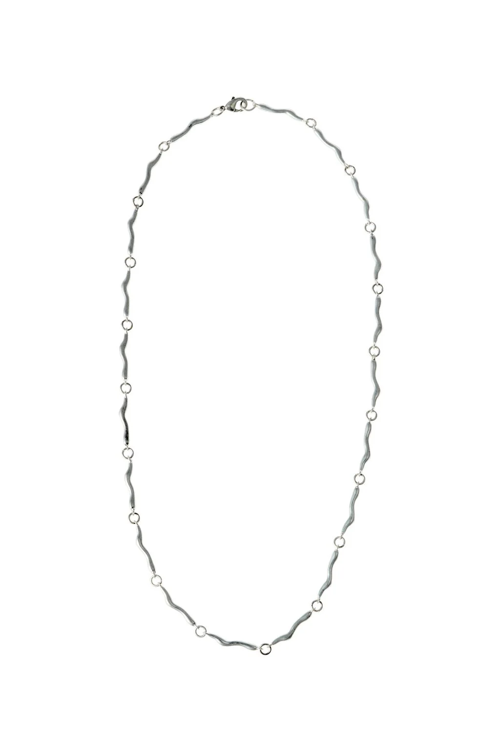 Цепочка из комбинированных металлических звеньев