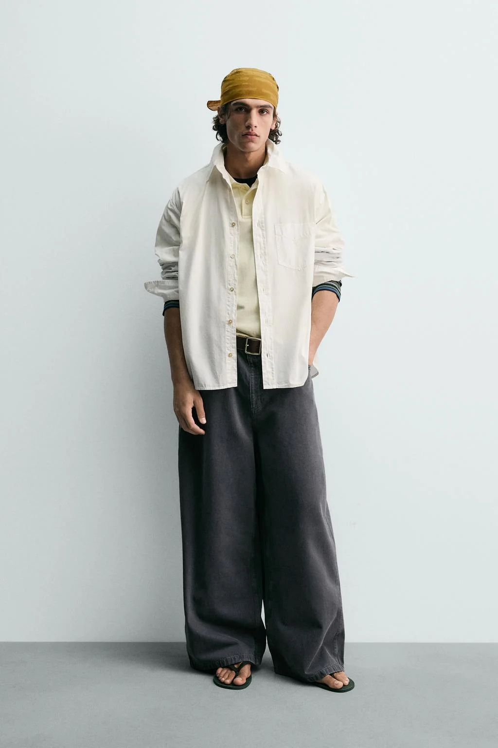 Хлопковая рубашка свободного кроя — Новое поколение