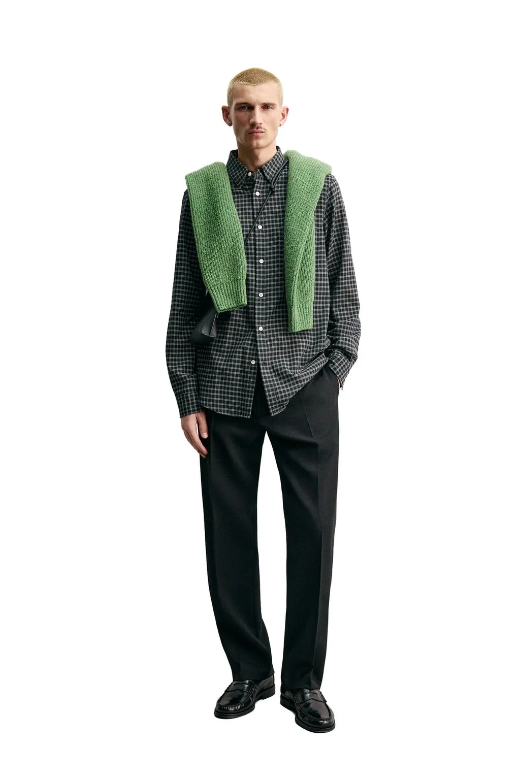 Рубашка в клетку Origins с шерстью