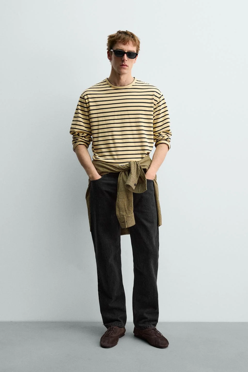 Полосатая жаккардовая футболка AARON LEVINE X ZARA