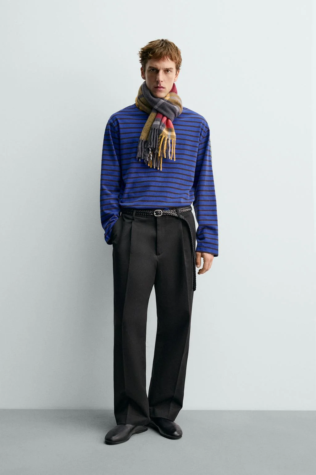 Полосатая жаккардовая футболка AARON LEVINE X ZARA