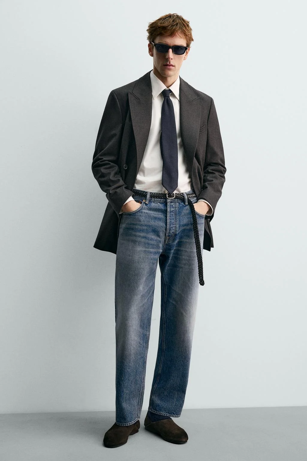 Кожаные туфли с подошвой VIBRAM® AARON LEVINE X ZARA