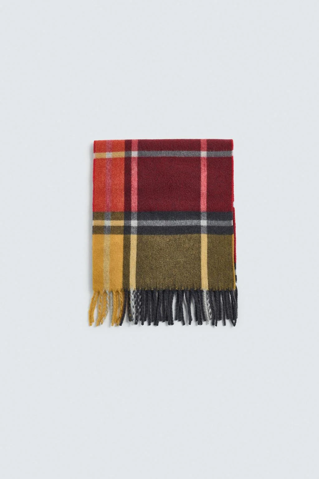 Шарф из шерстяной смеси в клетку AARON LEVINE X ZARA