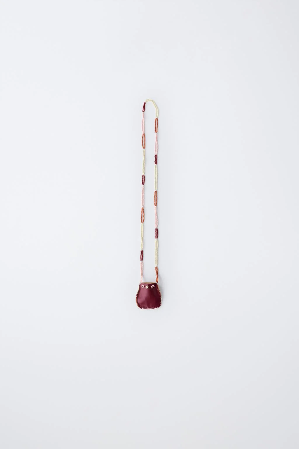 Колье с мини-сумочкой и бисером — Брюски