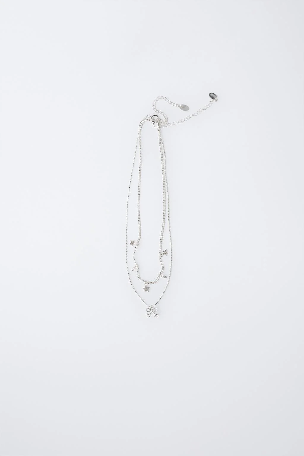 Набор из 2 колец с подвесками в виде звёзд и вишни