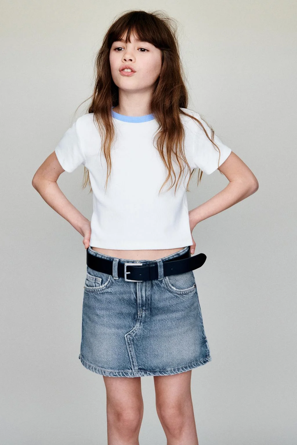 Джинсовая юбка-бермуды — Низ