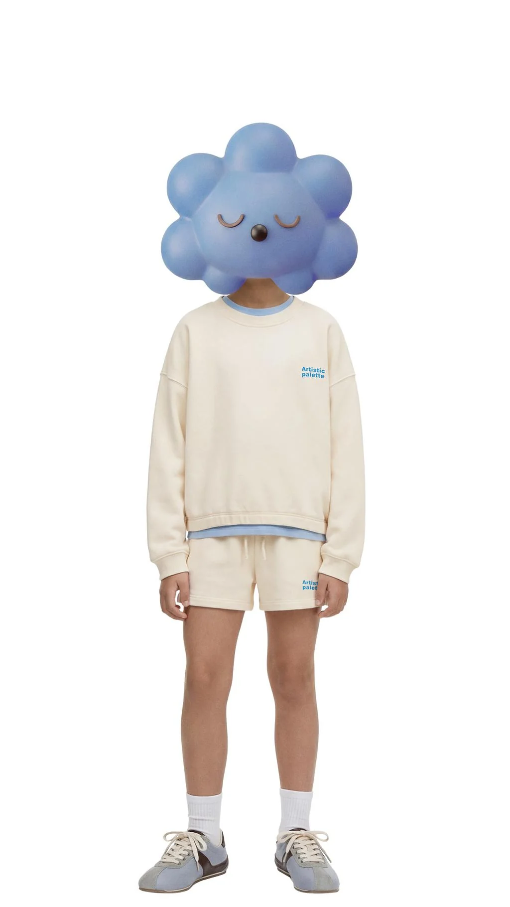 Свитшот с логотипом и набор шорт-бермуд — Crewnecks