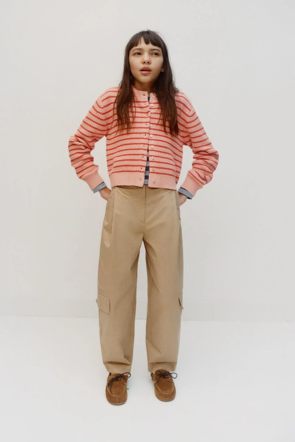 Полосатый кардиган