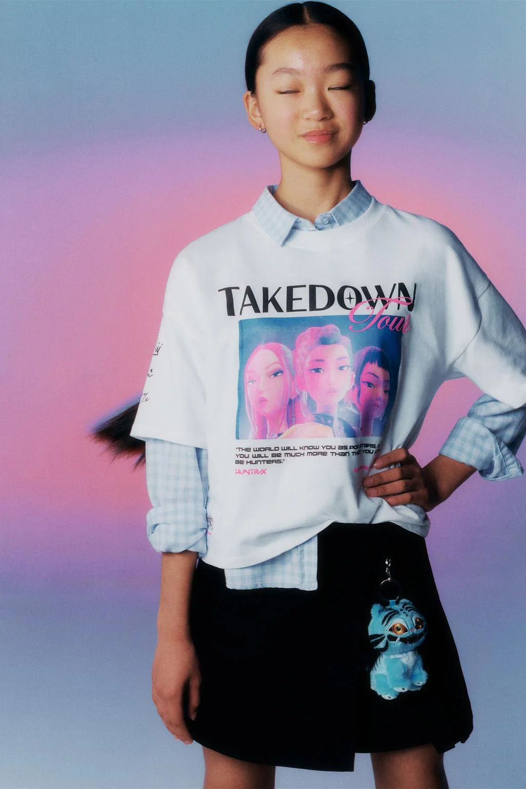 Футболка с принтом KPOP DEMON HUNTERS™ NETFLIX ©