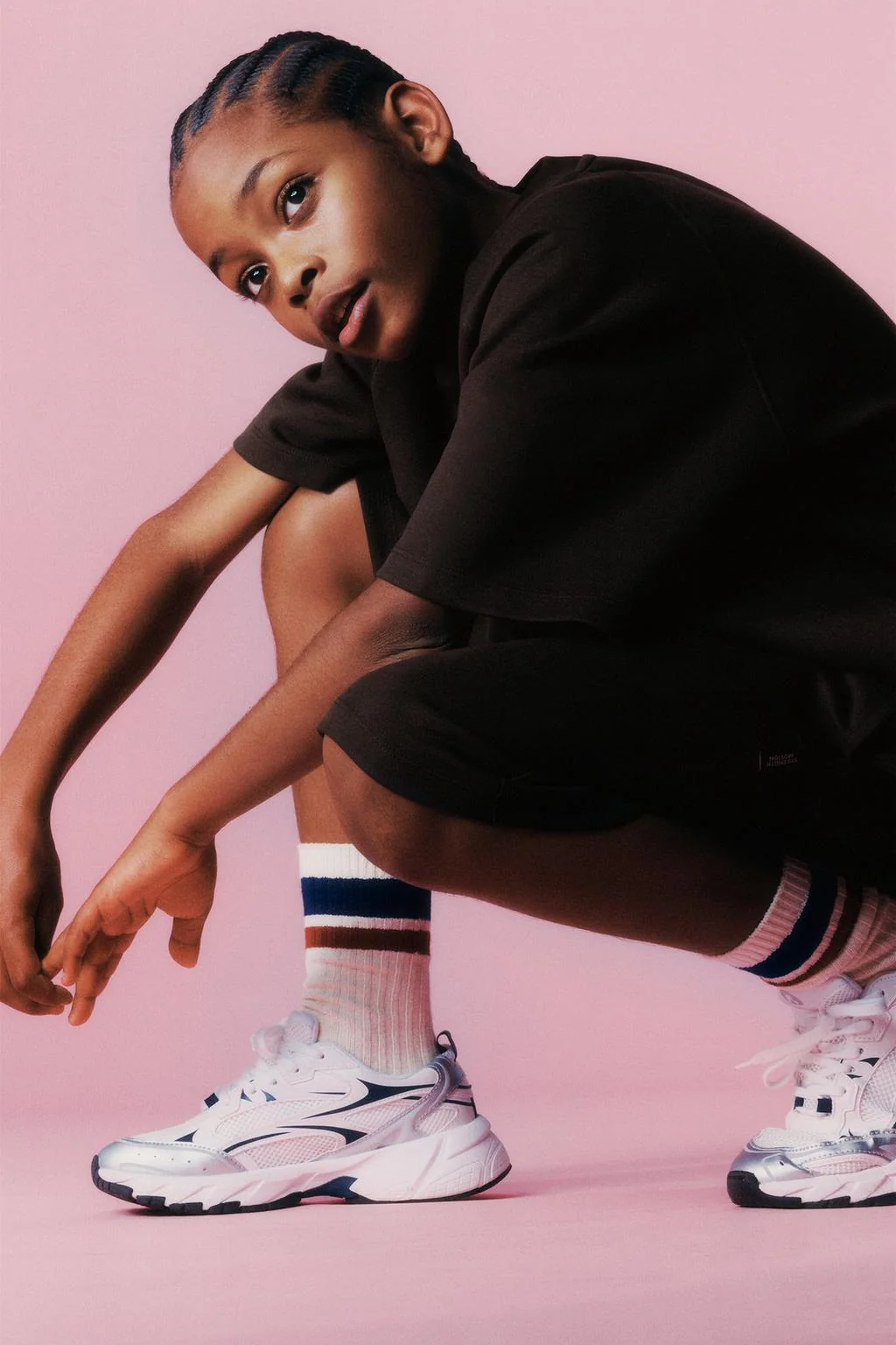 Набор из 2: футболка с логотипом и шорты-бермуды