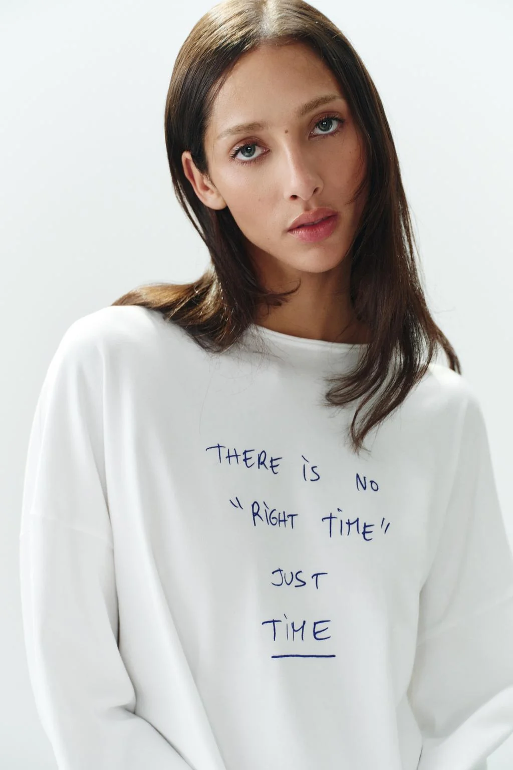 Футболка oversize с принтом THOMAS LELÚ TEXT