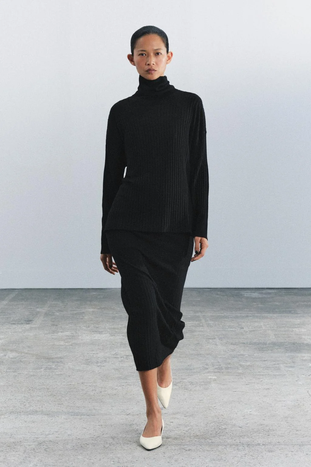 RIBBED KNIT JUMPER