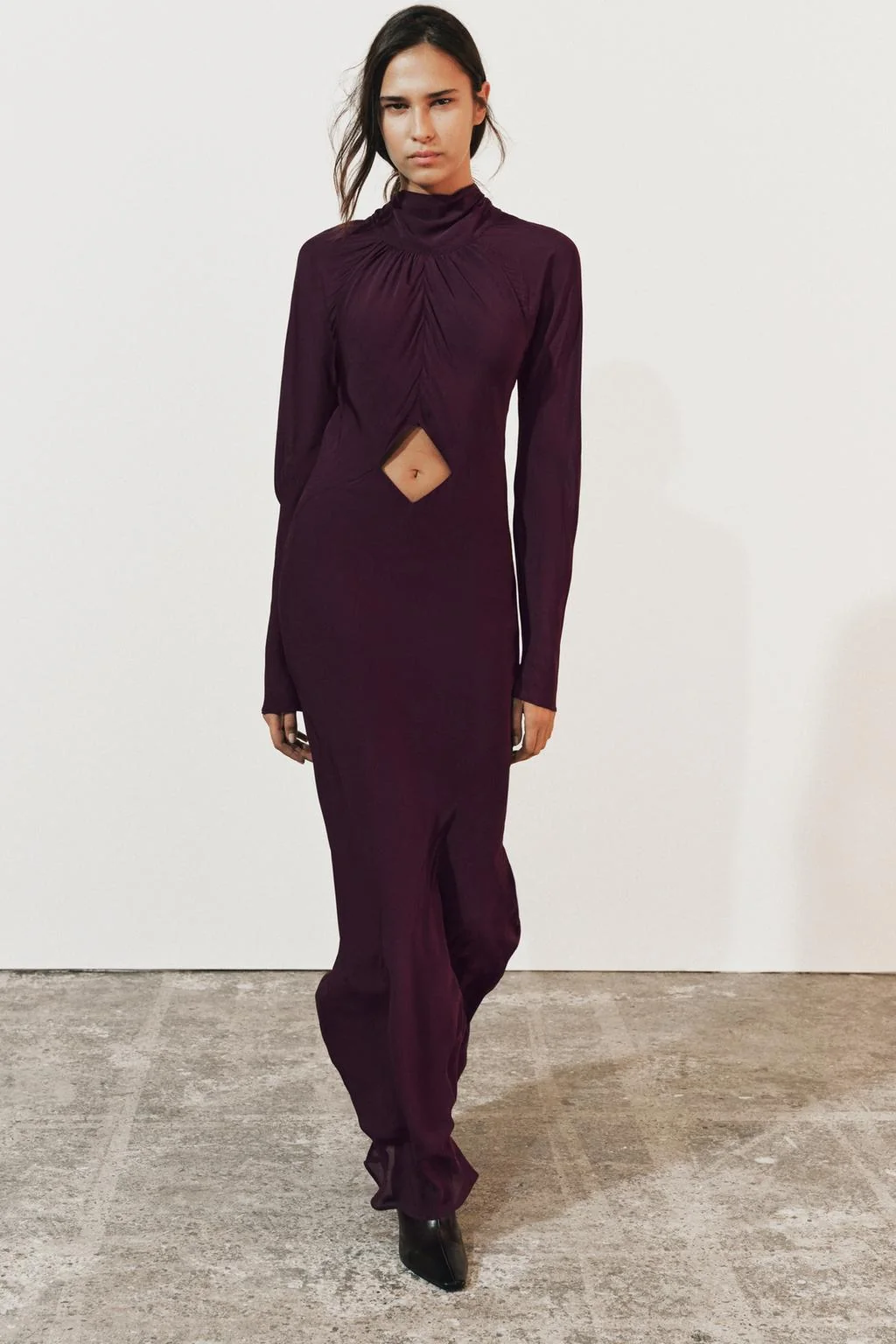 Zw collection длинное платье с разрезом