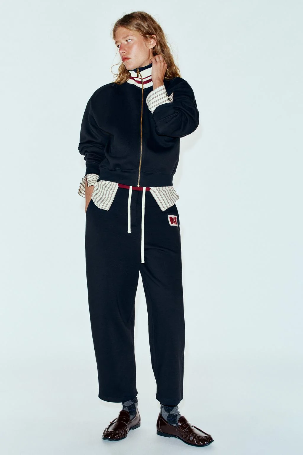 EMBROIDERED ZA PLUSH TROUSERS