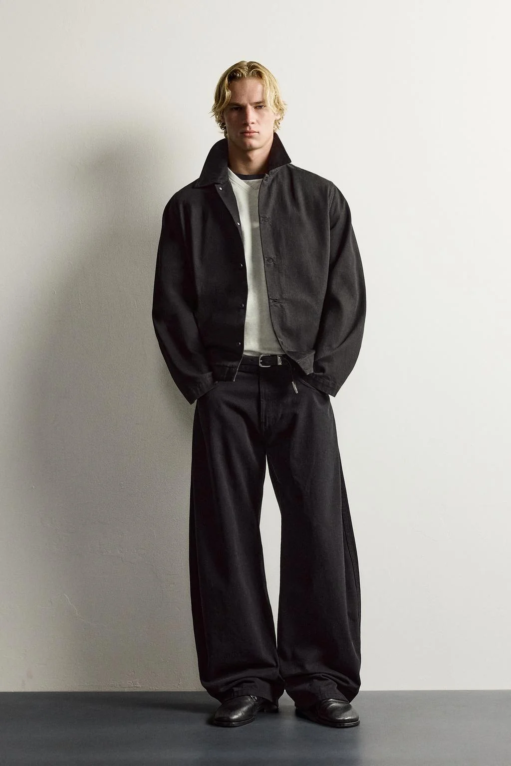 Джинсовая overshirt свободного кроя
