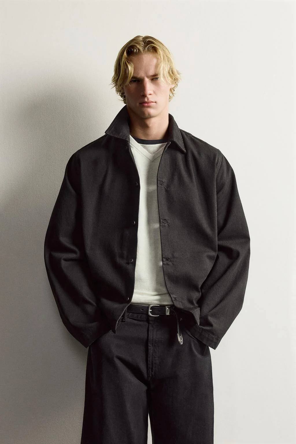 Джинсовая overshirt свободного кроя