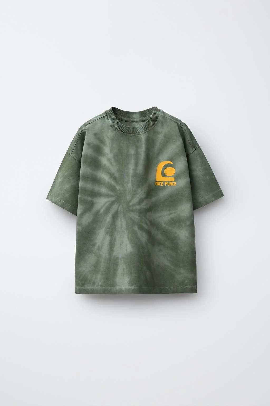 Футболка плюшевая с принтом тай-дай