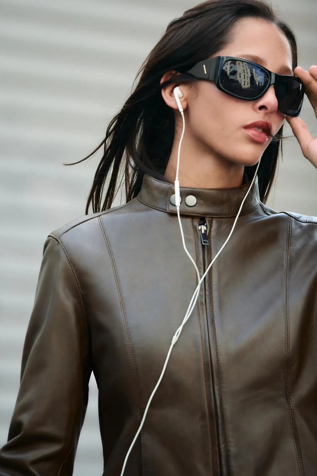100% LEATHER куртка на молнии