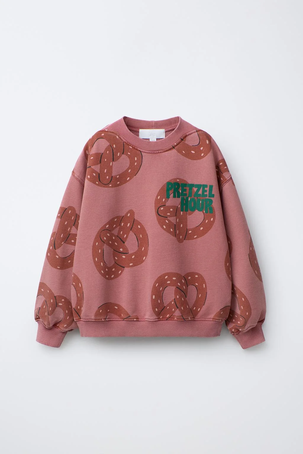 Свитшот с принтом претцель