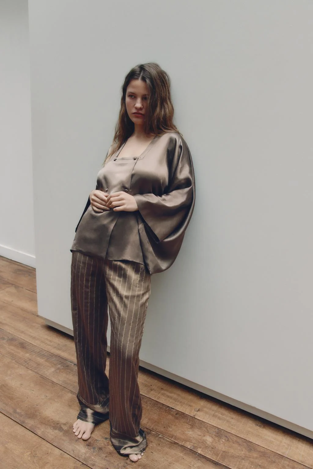 Пижамные брюки в полоску