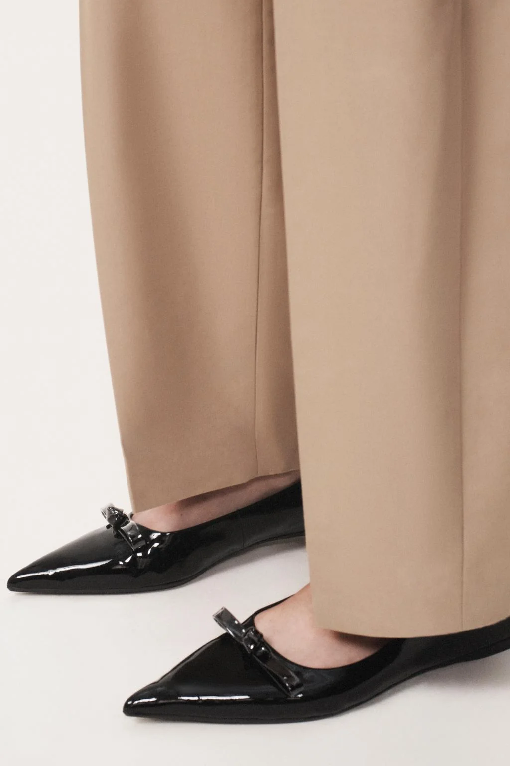 Туфли с бантом из кожи - товар Zara Woman