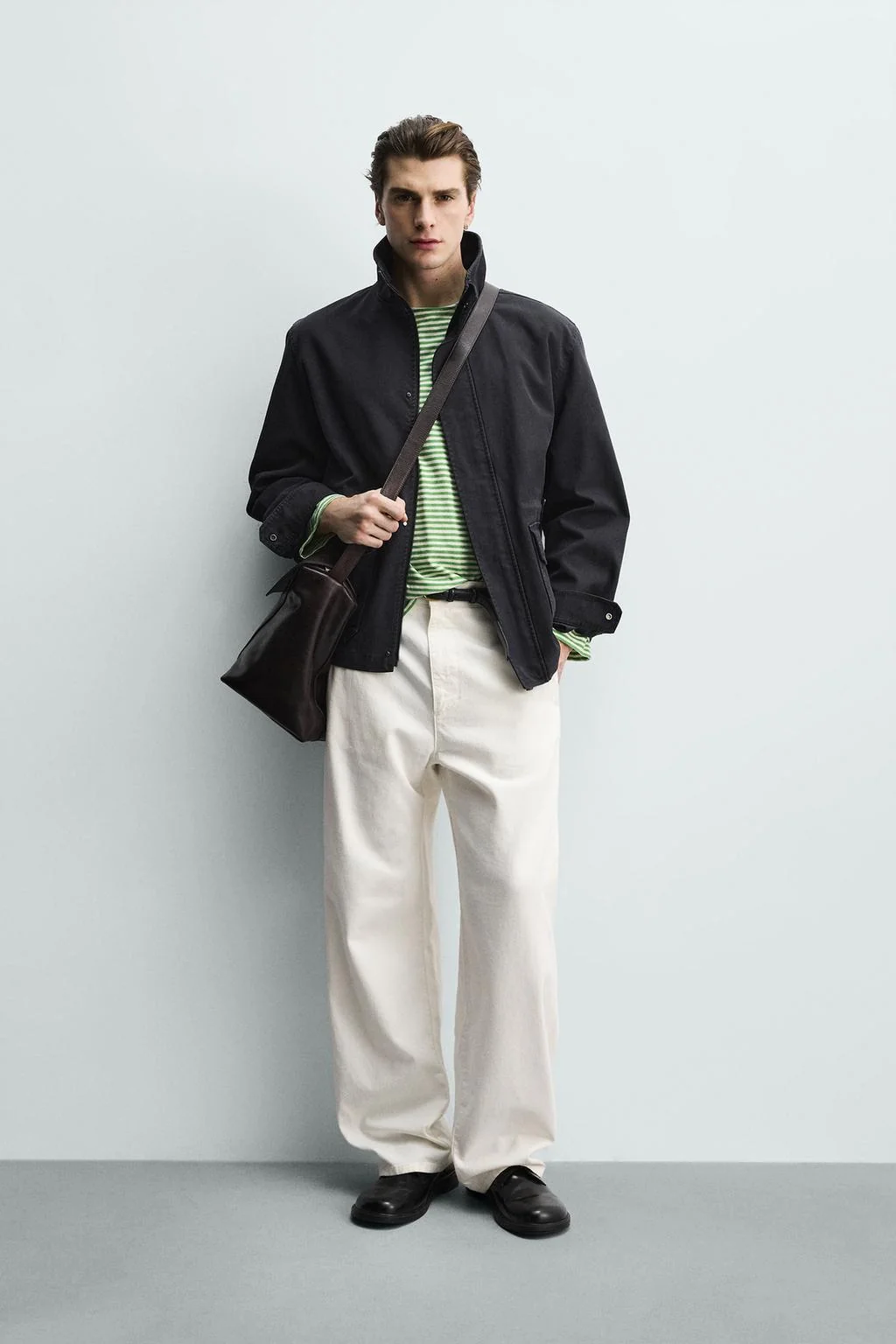 Парка из хлопка обычного кроя