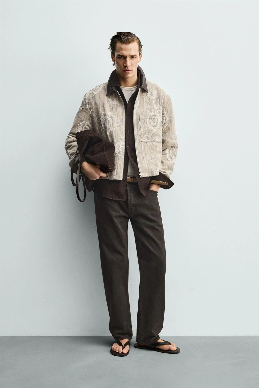 Куртка с нерегулярным цветочным жаккардом — Jackets
