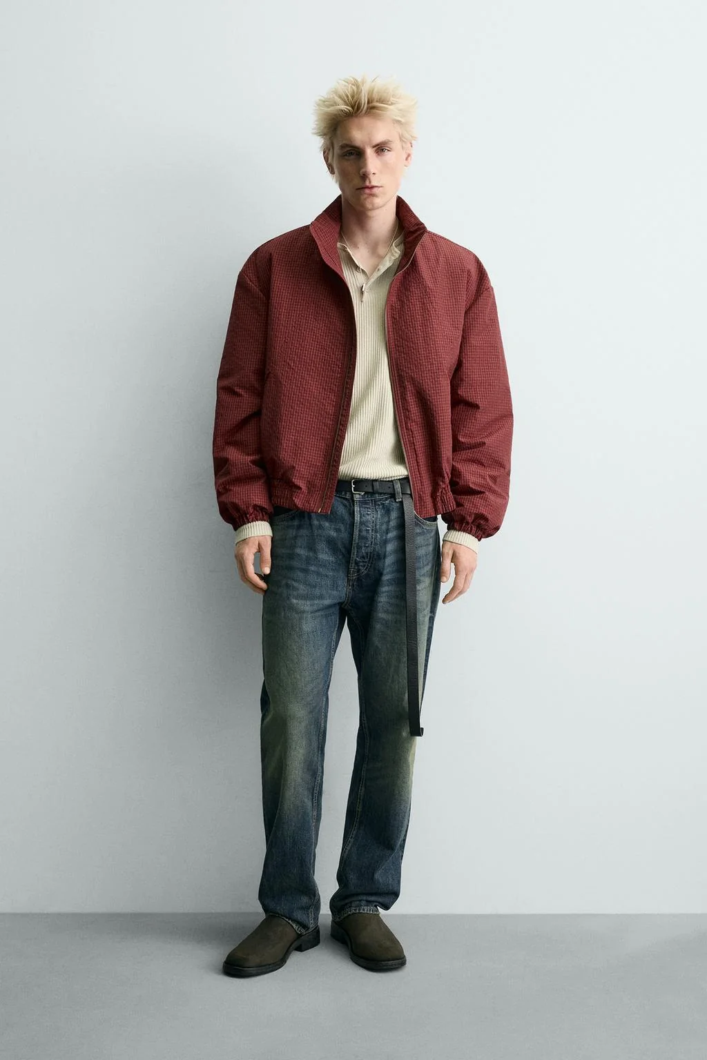 Пуховик-ветровка в клетку — Jackets | Coats