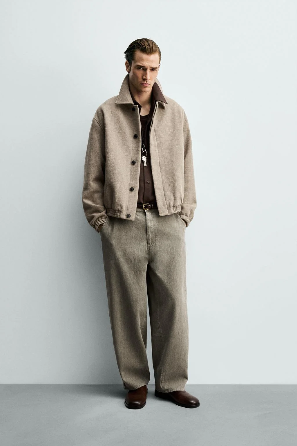 Регулярный крой текстурированная куртка — Jackets | Coats