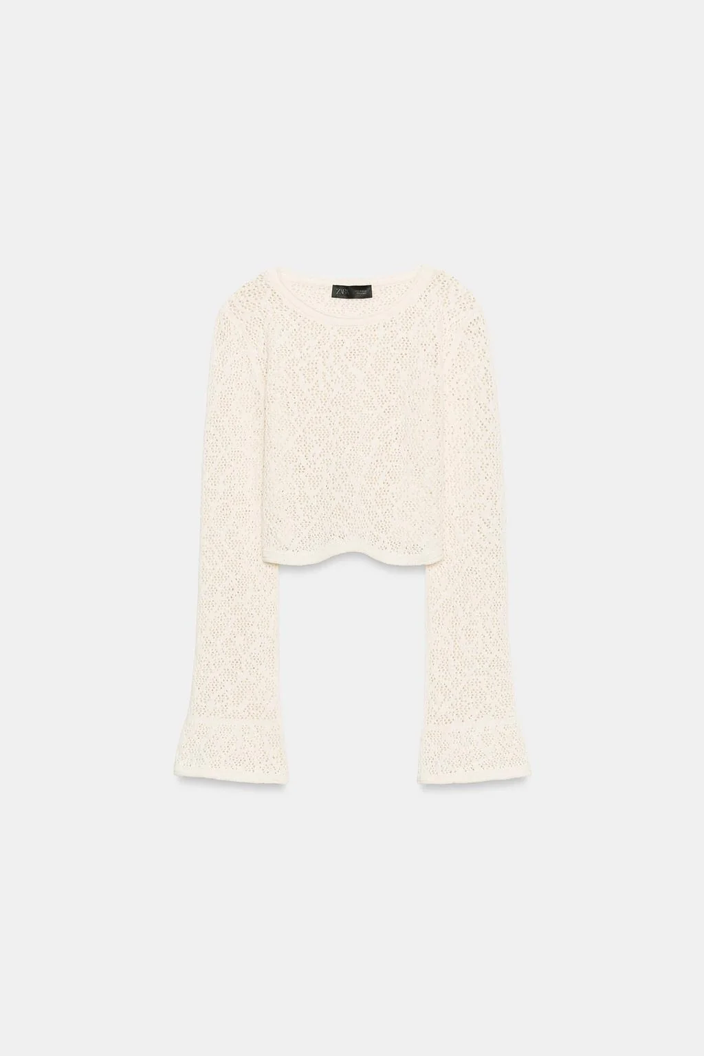 Укороченный топ из точечного трикотажа