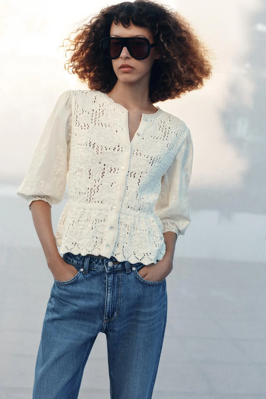 Романтичный вязаный кардиган — Кардиганы