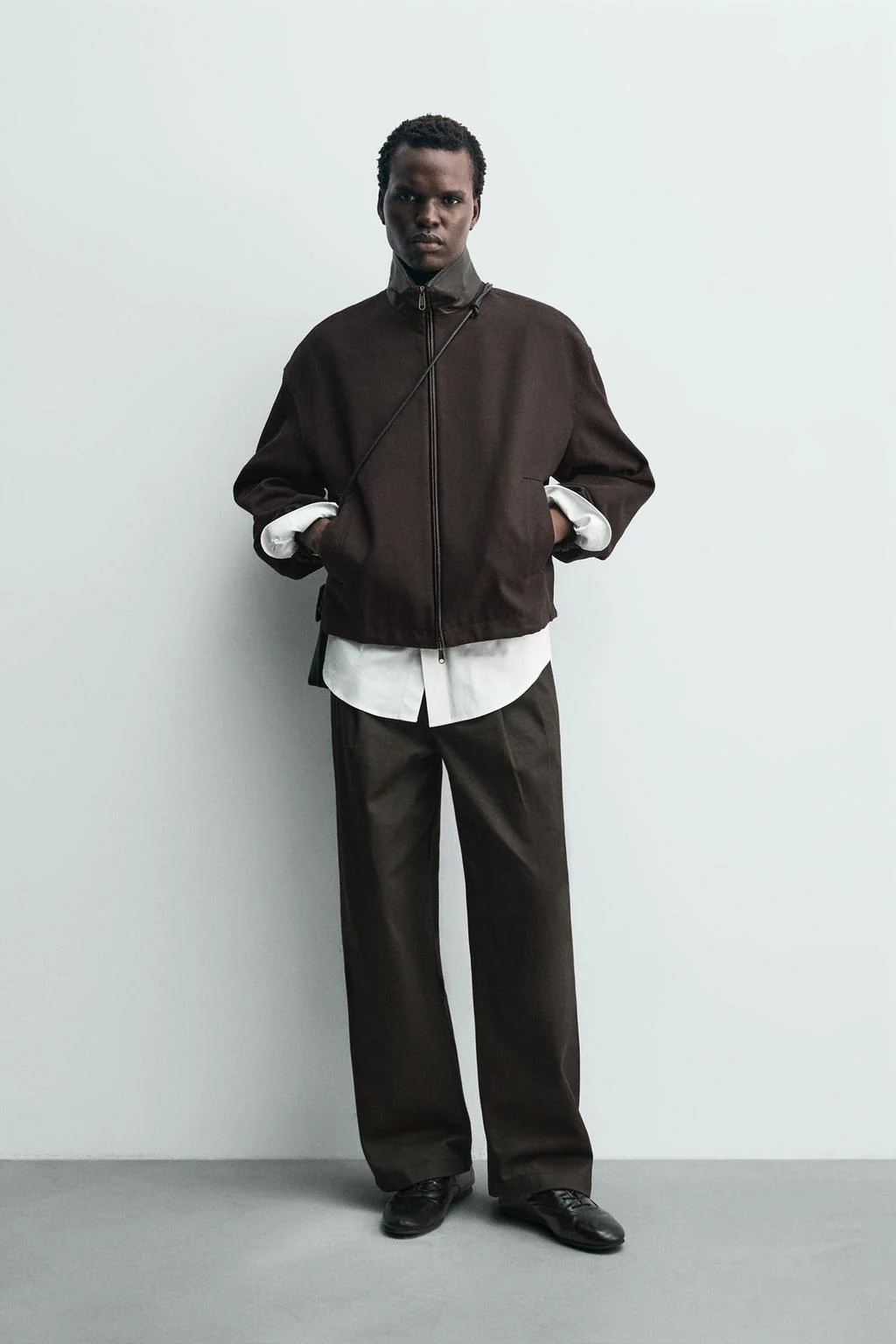 Куртка с контрастным воротником — Jackets