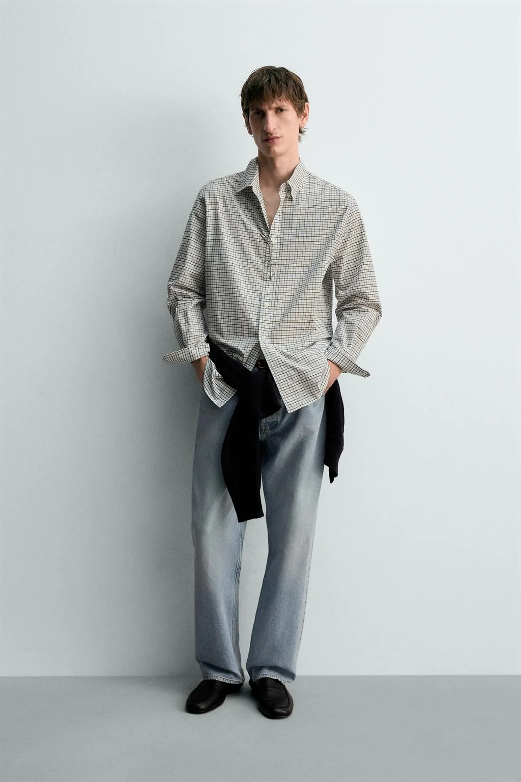 Рубашка в клетку свободного кроя — Архив