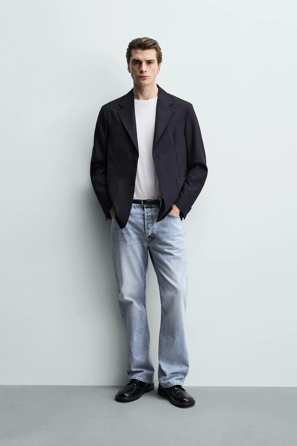 Пиджак свободного кроя с текстурой