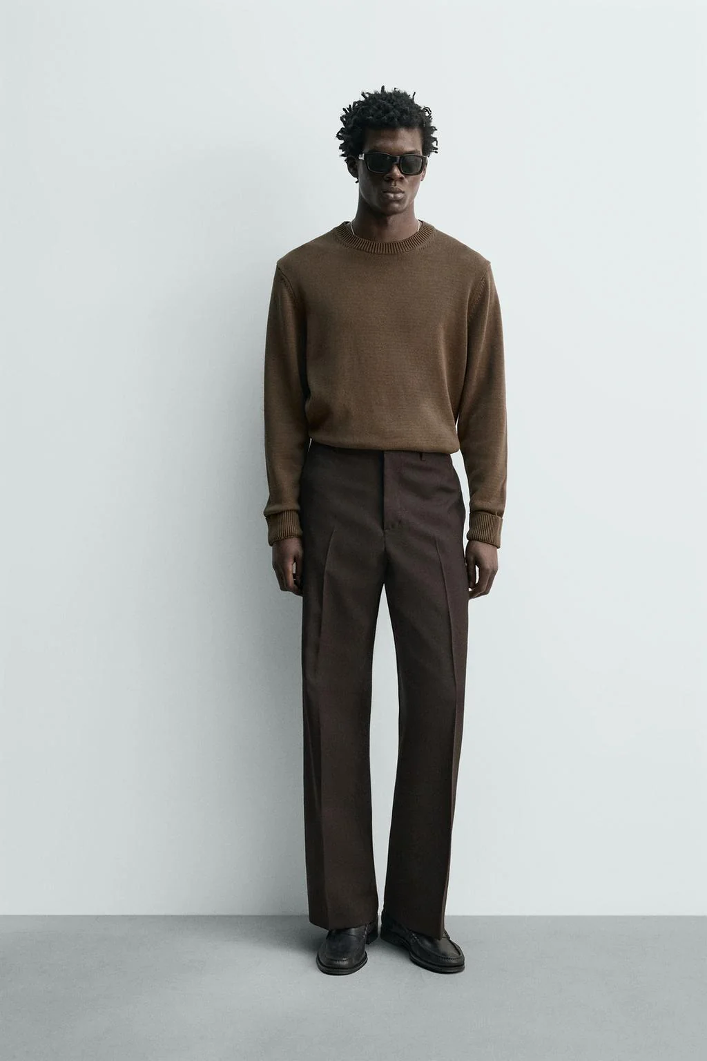 Брюки со свободным кроем из 100% шерсти — Коллекция