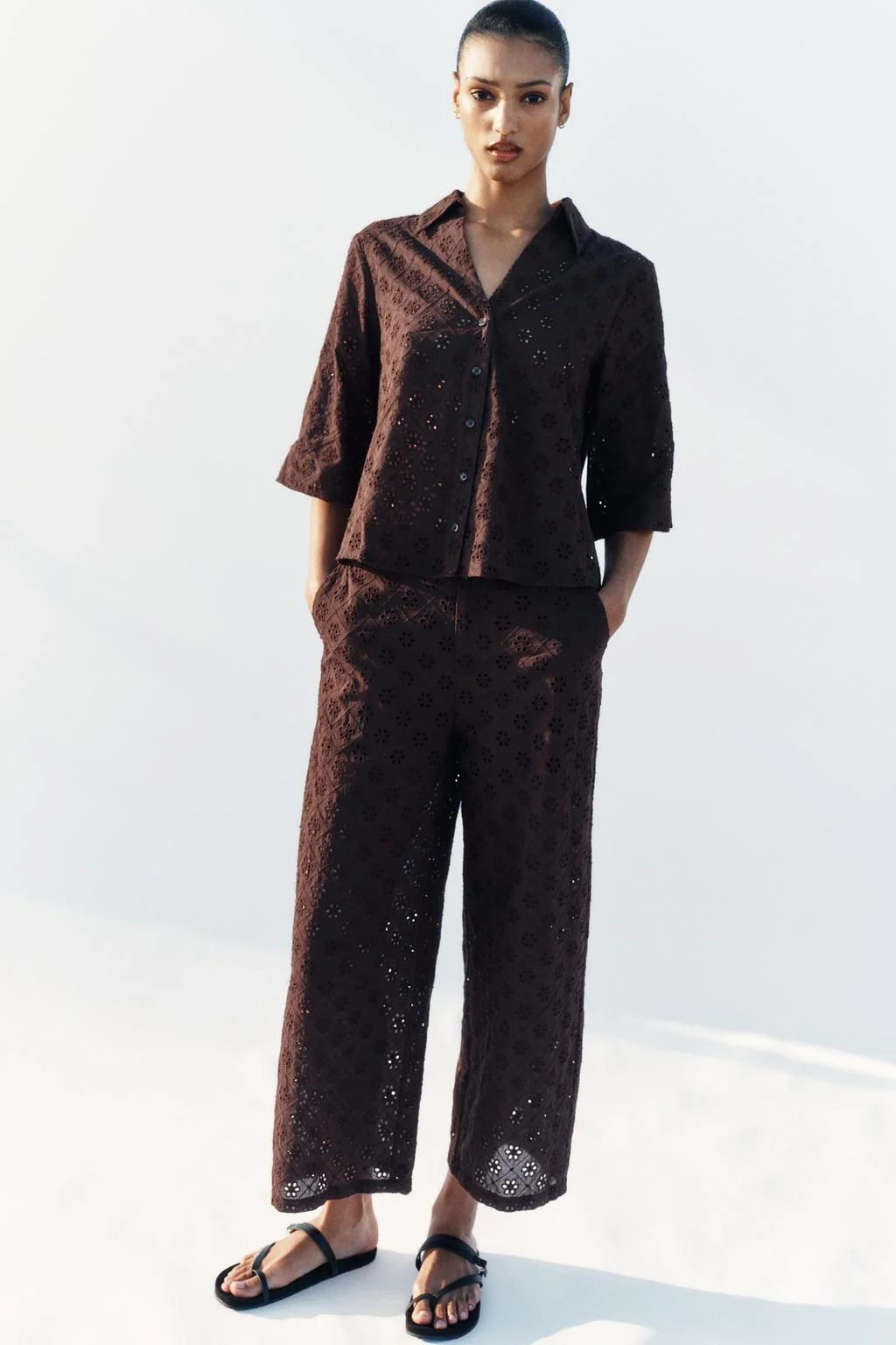 Кюлоты с вышивкой