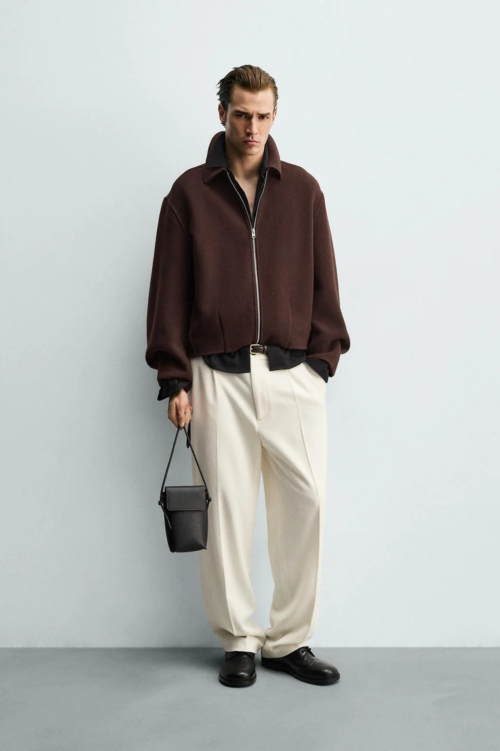 Куртка из шерстяной смеси с кроем бокс — Jackets | Coats