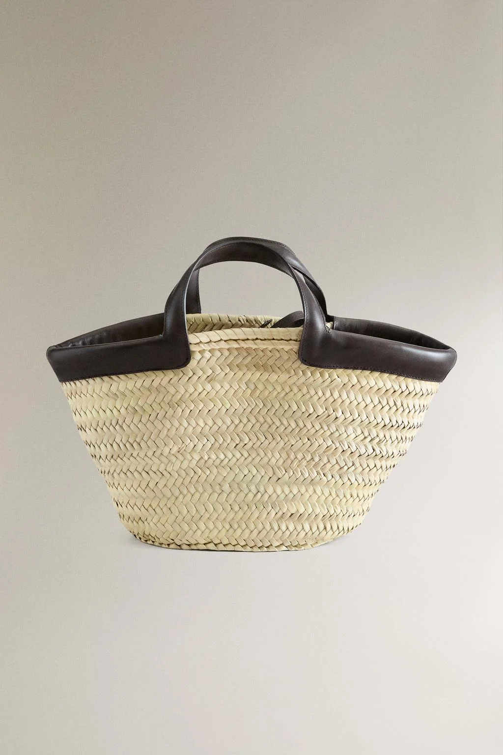 Мини-сумка-тот с кожаными деталями