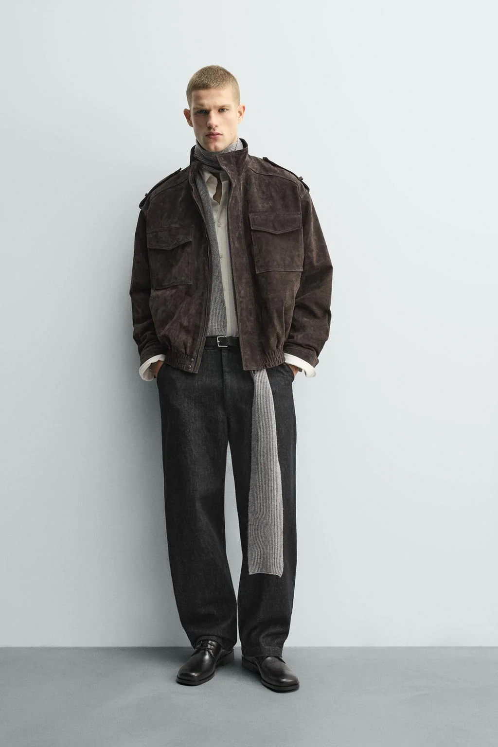 Куртка из кожи и замши — Кожа