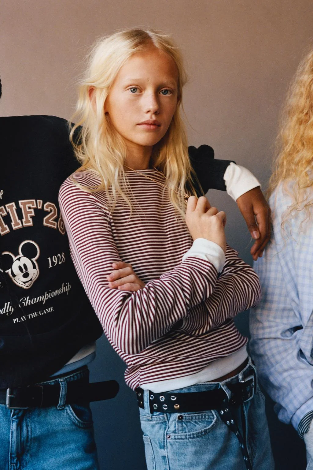 Футболка в полоску из модала — С длинным рукавом