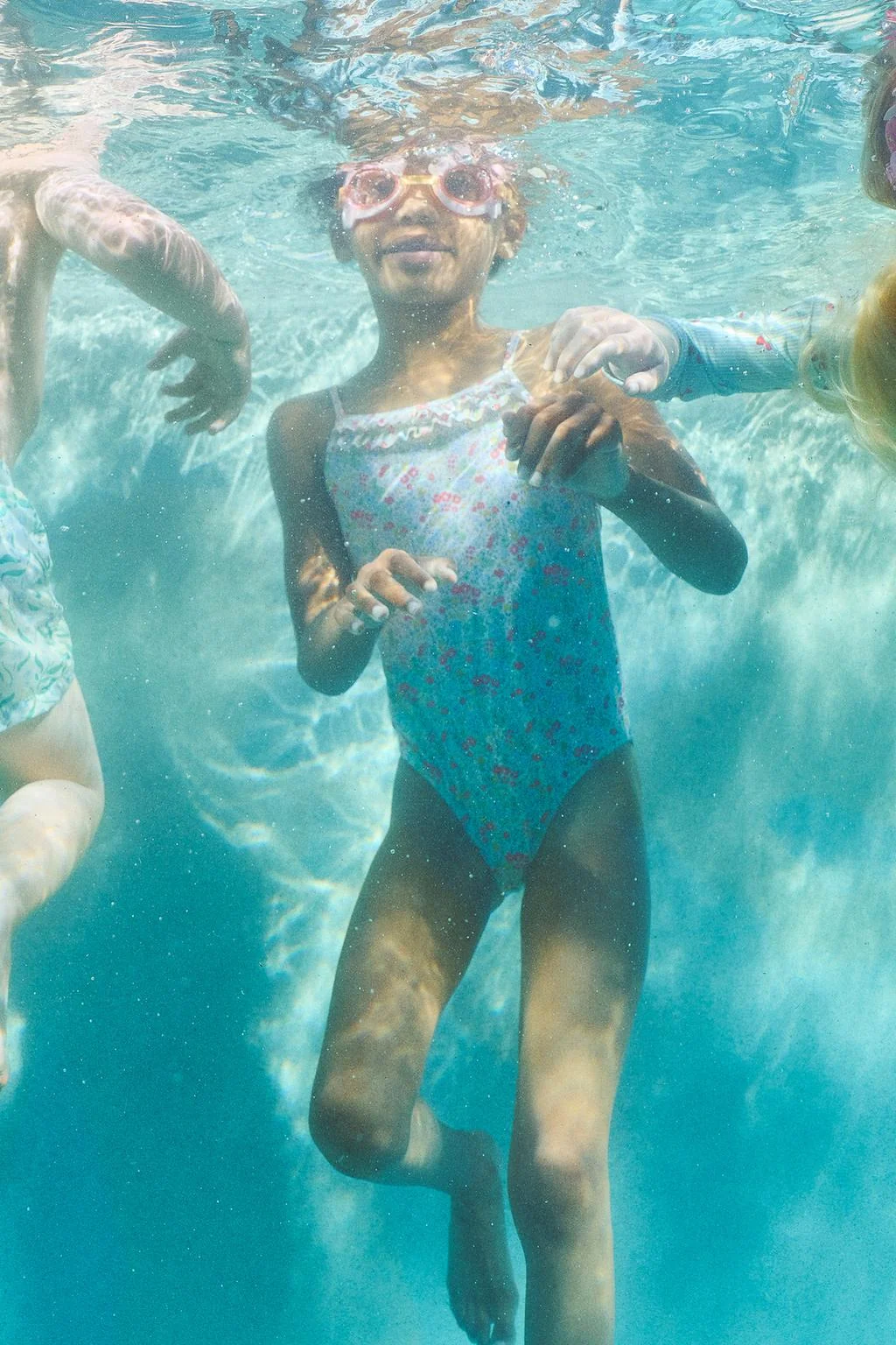 6-14 лет / Плавальник с цветочным принтом