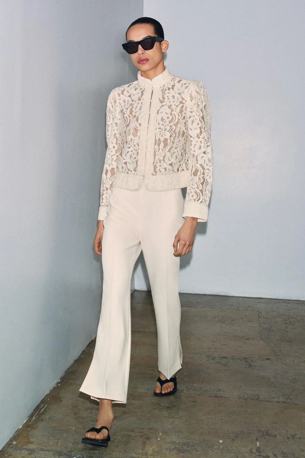 КОЛЛЕКЦИЯ ZW КОСТЮМНАЯ РУБАШКА С КРУЖЕВОМ