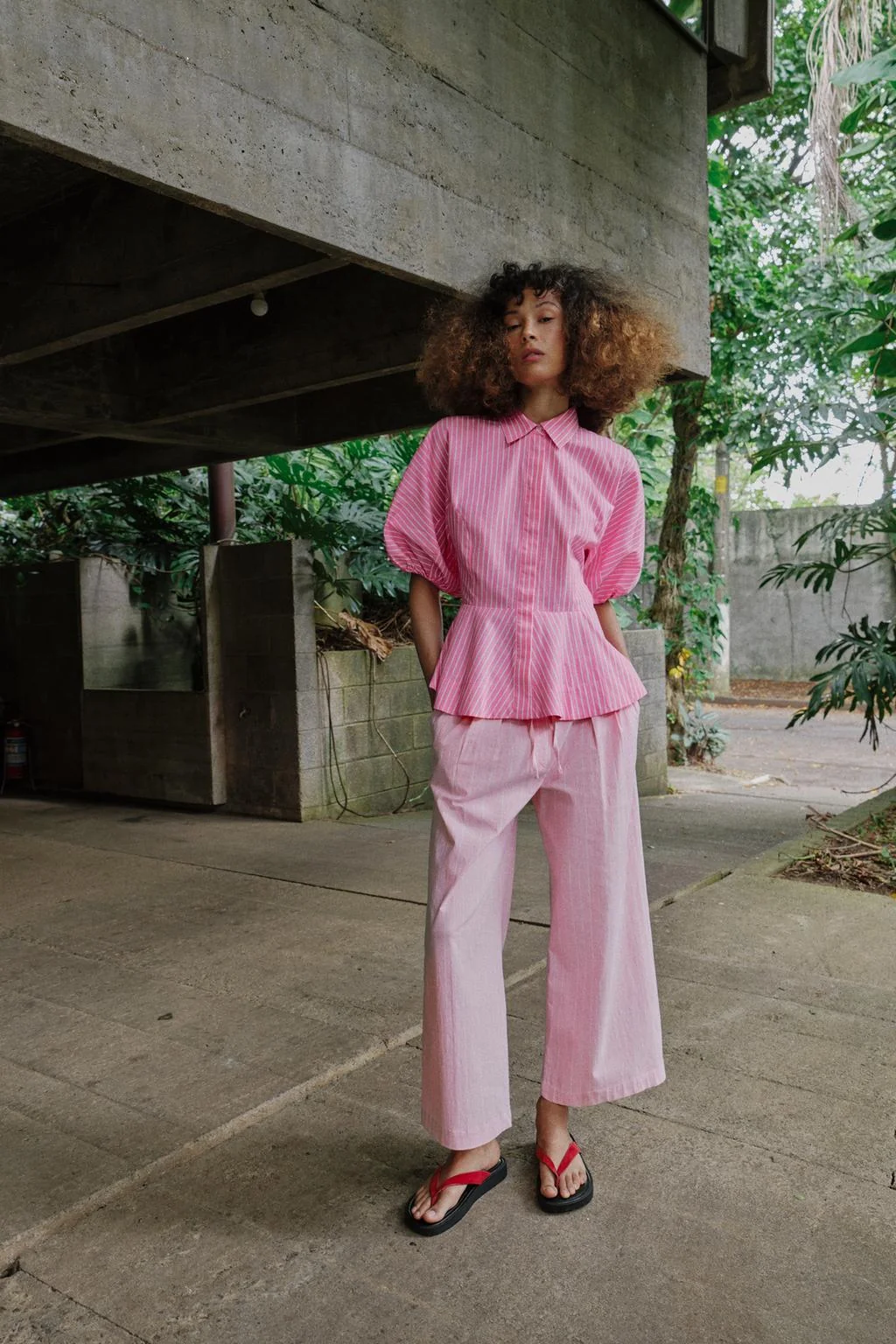 РУБАШКА ИЗ ПОПЛИНА В ПОЛОСКУ