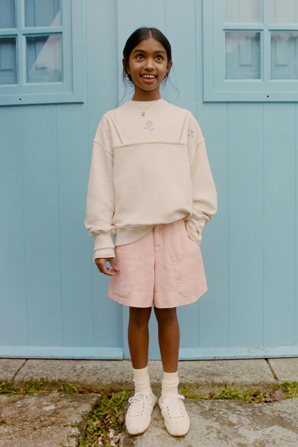 Вышитый кружевной свитшот — Кревнеки