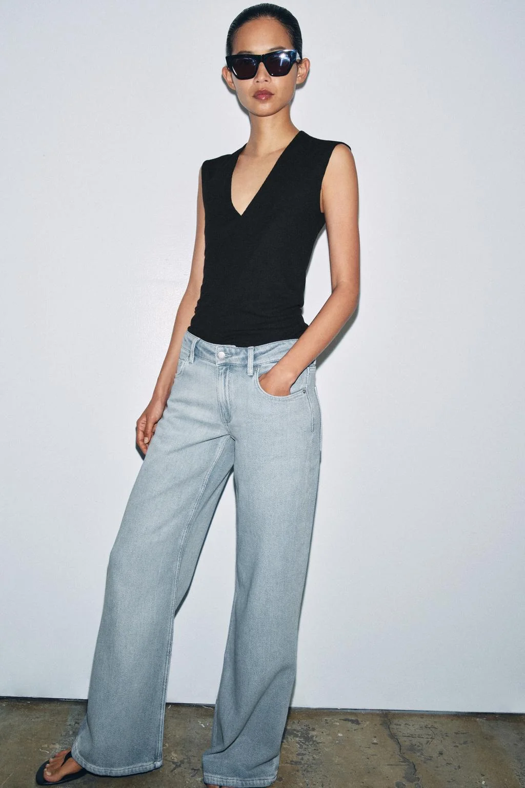 Коллекция ZW ШИРОКИЕ ШТАНЫ С НИЗКОЙ ПОСАДКОЙ