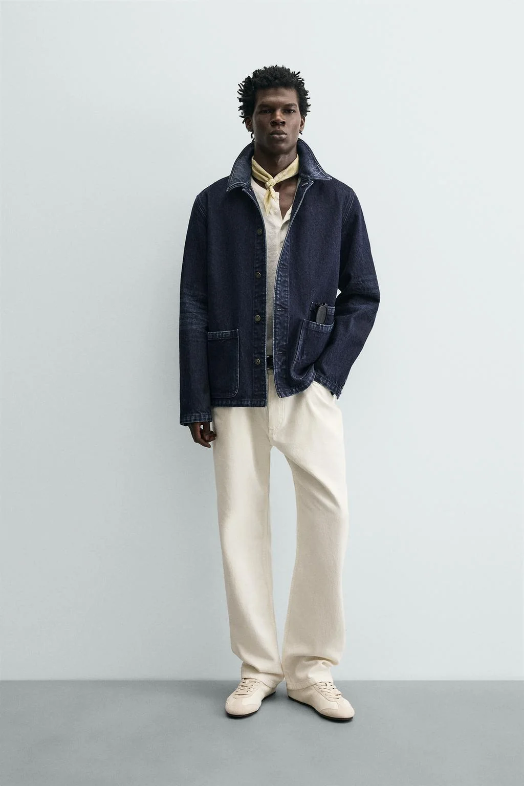 Прямые джинсы из хлопка и конопли