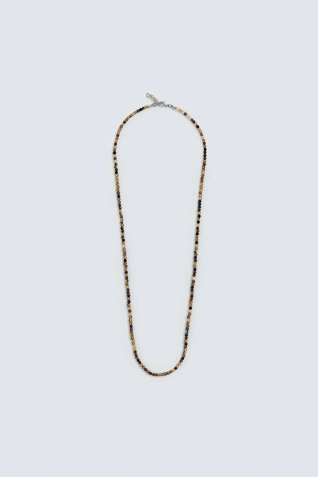 БУСИНЫ ИЗ КАМНЯ НА ЦЕПОЧКЕ